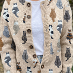 Rita™ | Cardigan con Fantasia Gatto