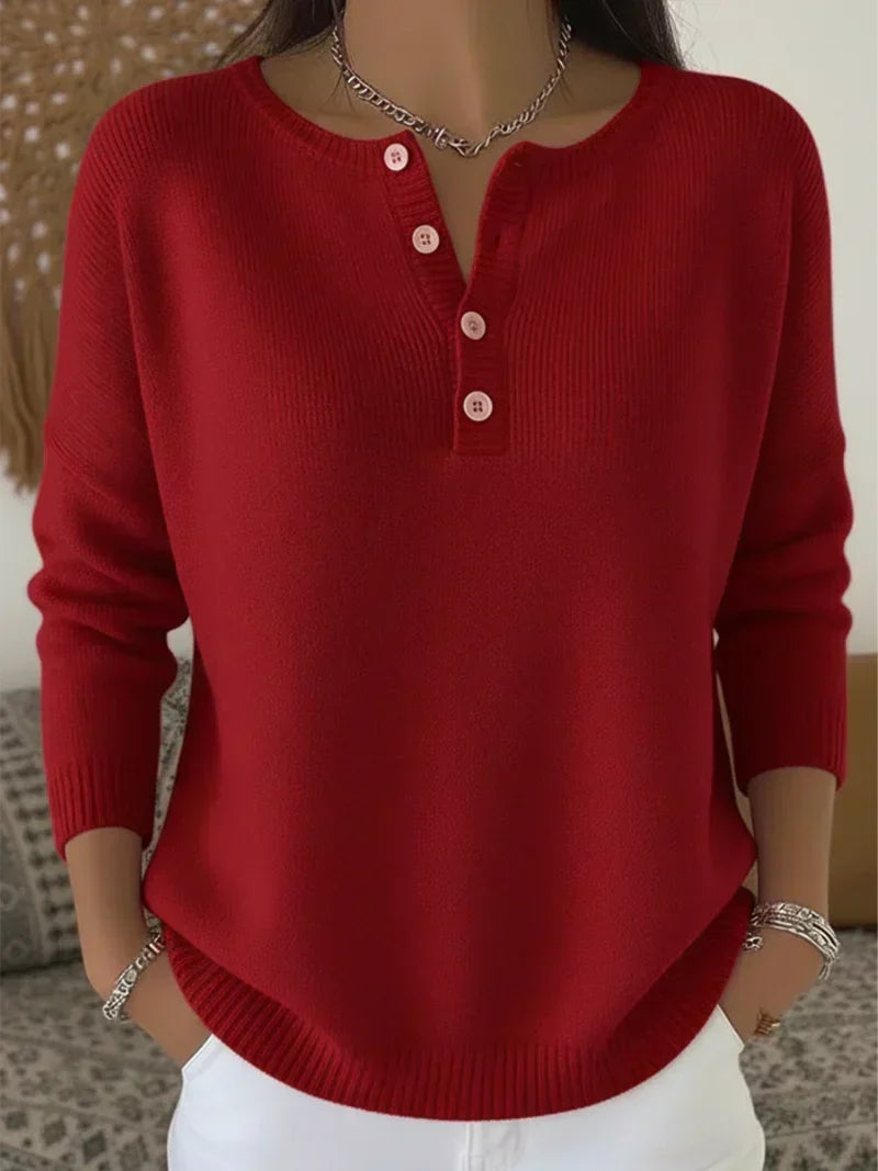 Ernesta | Maglione Henley in Maglia Morbida