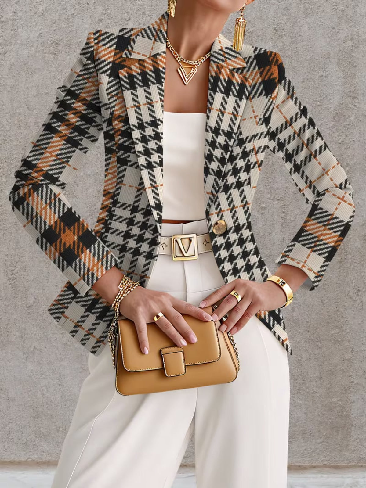 Ghislaine | Blazer Donna Pied-de-Poule