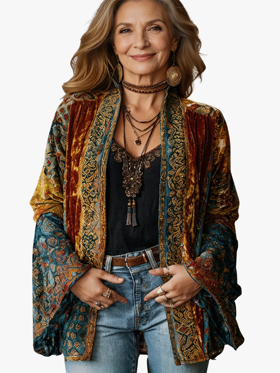 Giada – Giacca boho fantasia – 1