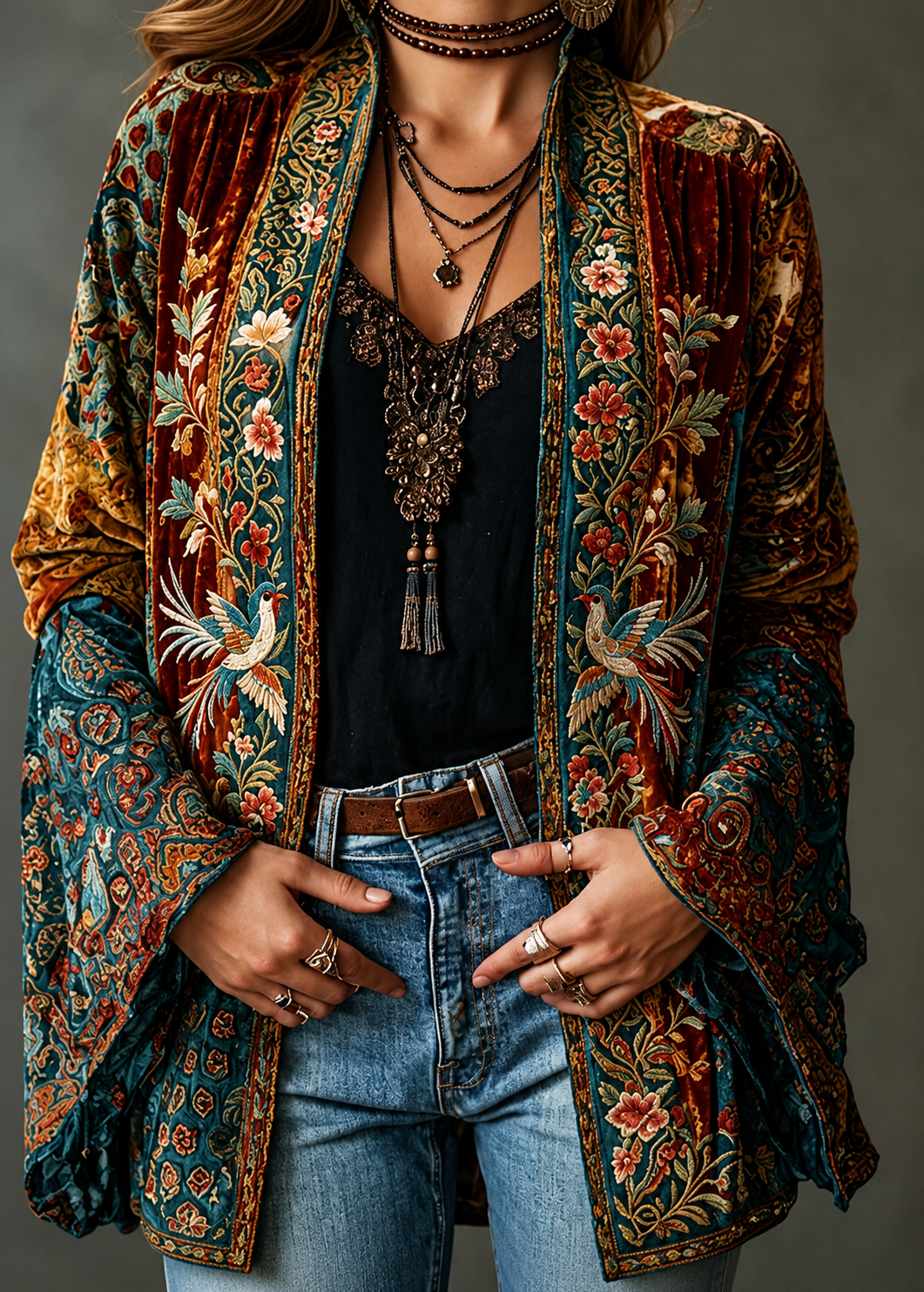Giada – Giacca boho fantasia – 12