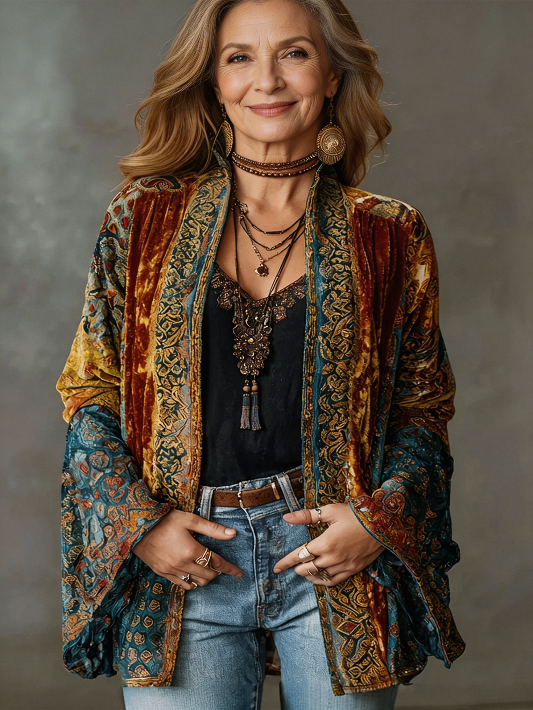 Giada – Giacca boho fantasia – 2
