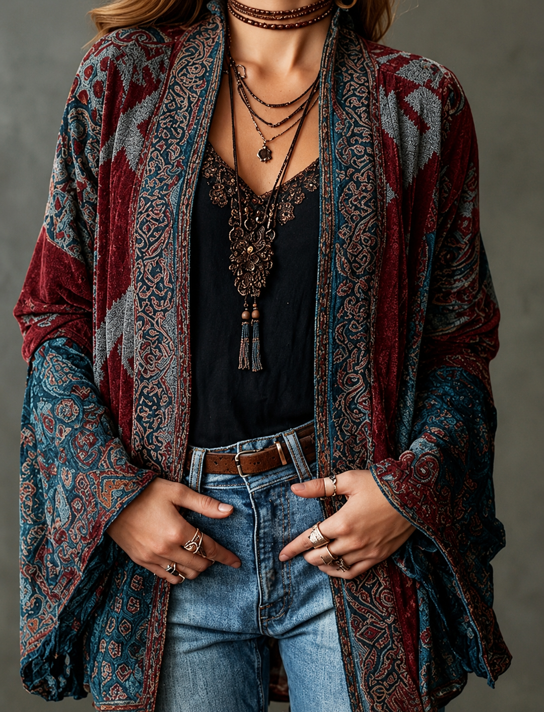 Giada – Giacca boho fantasia – 4