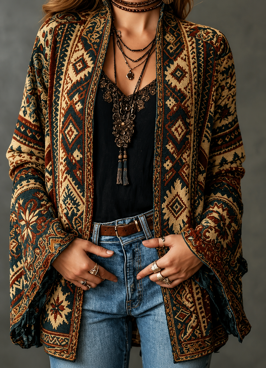 Giada – Giacca boho fantasia – 5
