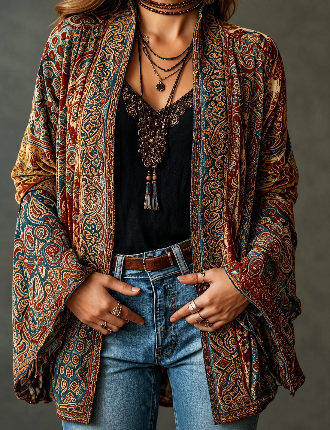 Giada – Giacca boho fantasia – 9