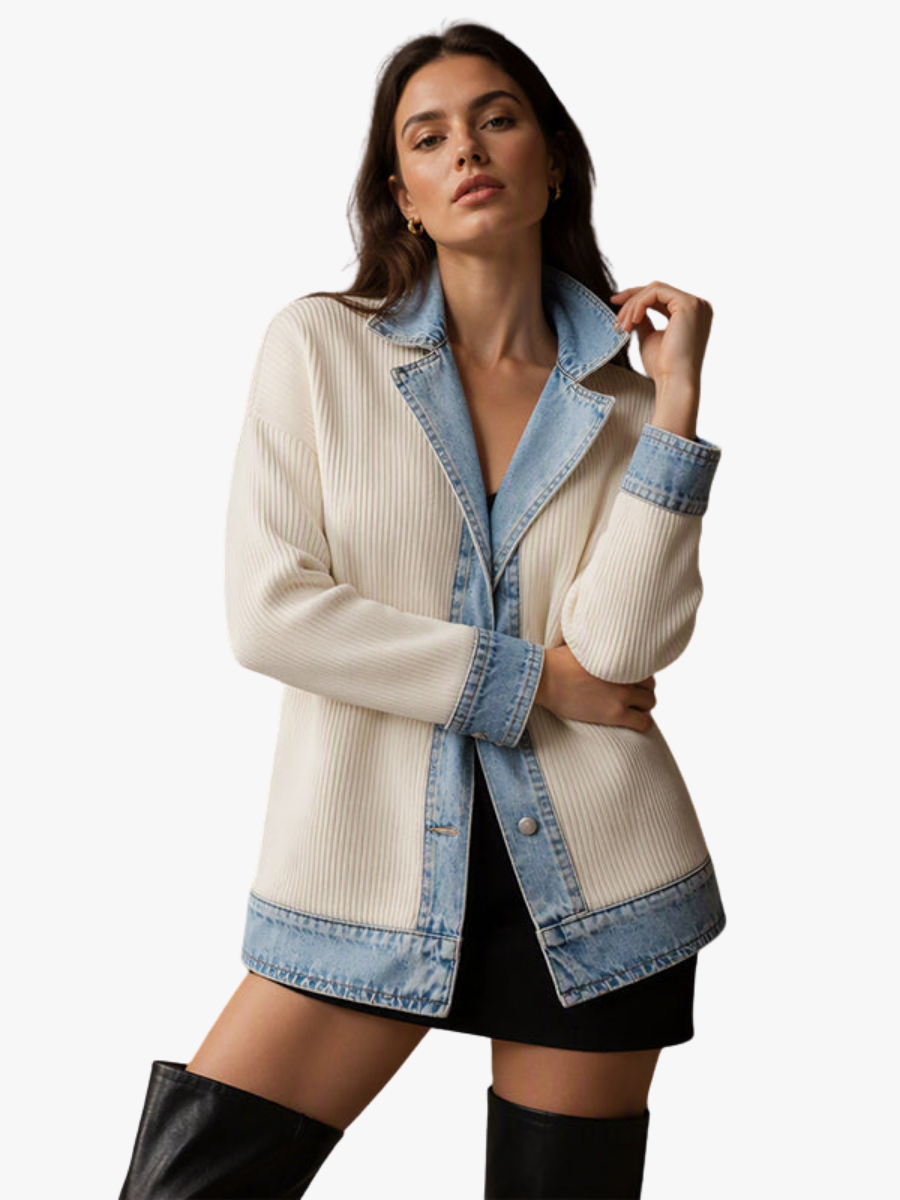 Gioia – Cappotto dalla texture a coste – 1