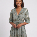 Evadne | Abito Maxi Floreale con Scollo a V