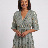 Evadne | Abito Maxi Floreale con Scollo a V