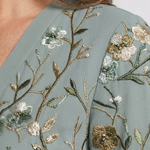 Evadne | Abito Maxi Floreale con Scollo a V