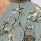 Evadne | Abito Maxi Floreale con Scollo a V