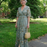Evadne | Abito Maxi Floreale con Scollo a V