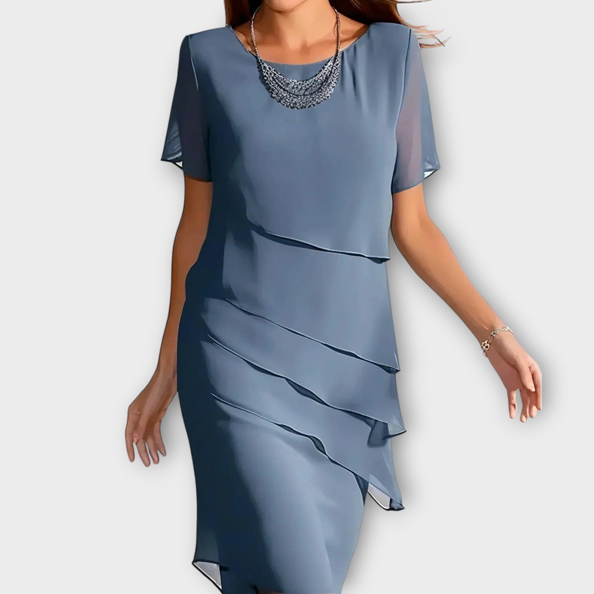 TESSA | ABITO ELEGANTE CON DRAPPEGGIO