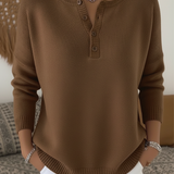 Helena | Maglione Henley con bottoni