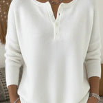 Helena | Maglione Henley con bottoni
