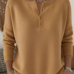 Helena | Maglione Henley con bottoni