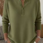 Helena | Maglione Henley con bottoni