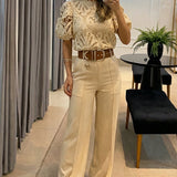 Bianca | Completo (Blusa + Pantaloni)