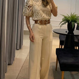 Bianca | Completo (Blusa + Pantaloni)