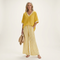 Juliana | Top Varsity a V e Set con Pantaloni a Gamba Larga a Strisce