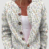 Ursule™ | Cardigan con delicati fiori di campo