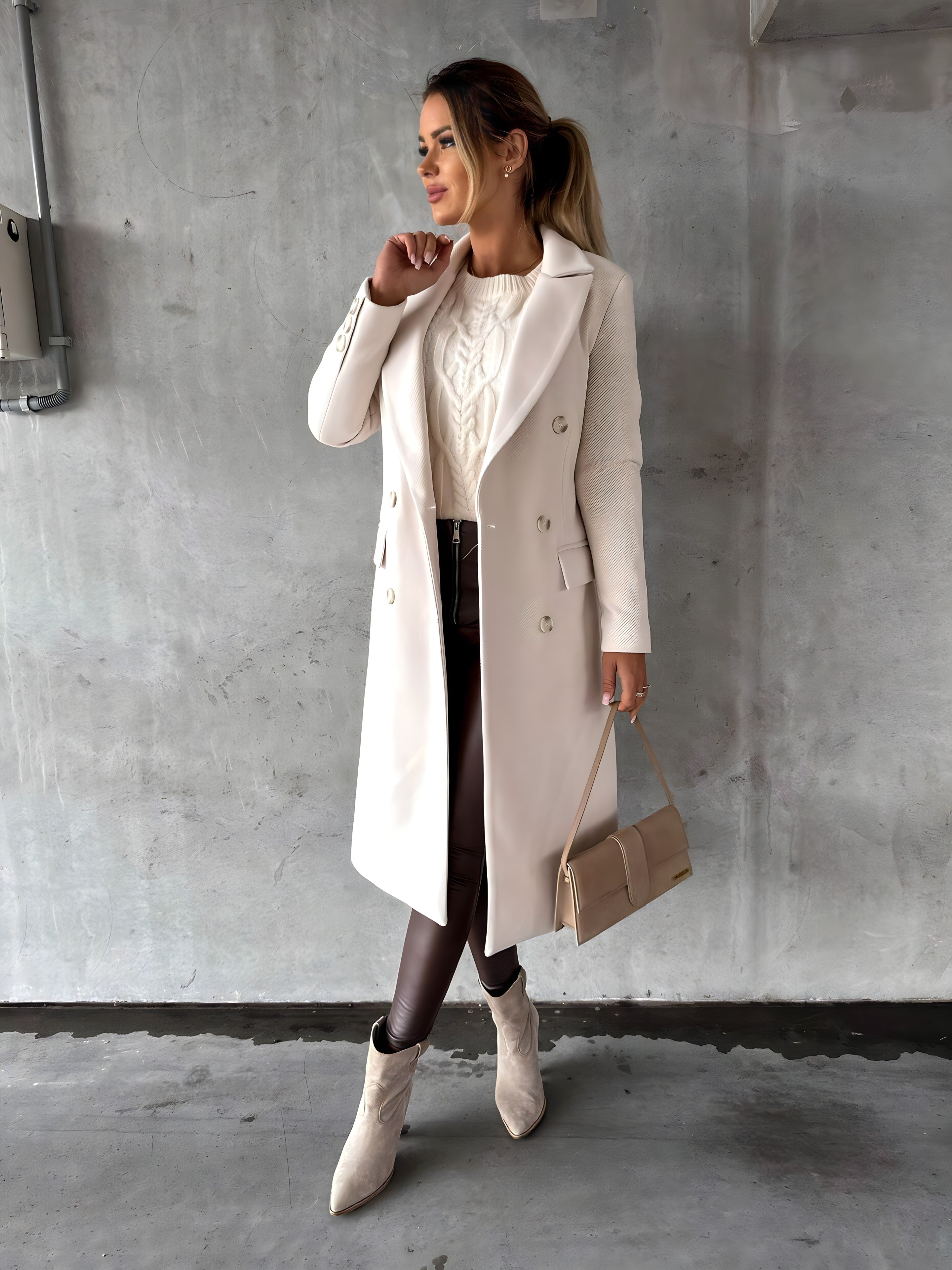Ilaria – Cappotto lungo doppiopetto – 1