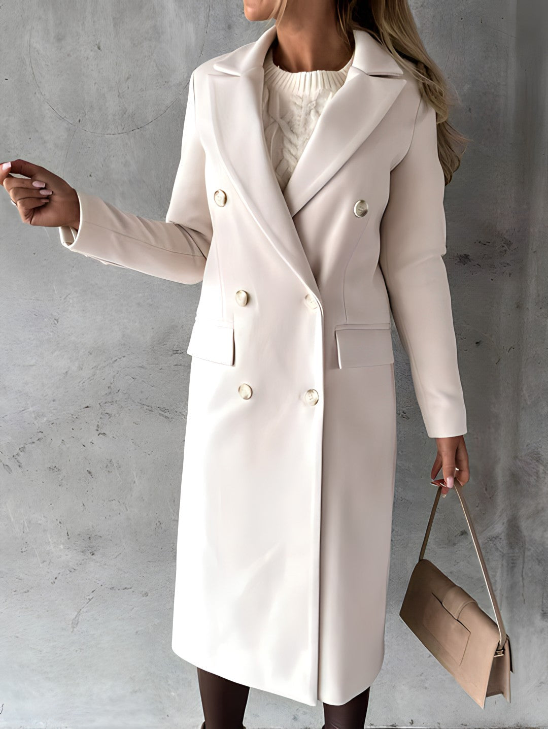 Ilaria – Cappotto lungo doppiopetto – 2