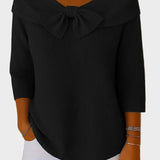 Aline - Maglione morbido ed elegante con fiocco