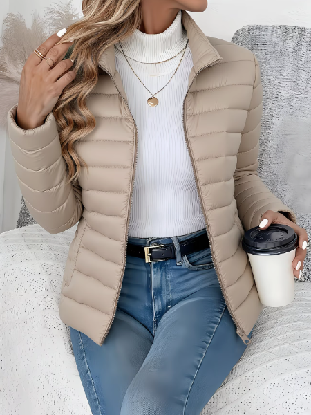 Iris – Giacca da mezza stagione con collo alto – 4