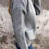 Aurora — Cardigan in cotone con zip