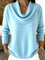 Julia | Maglione con collo drappeggiato