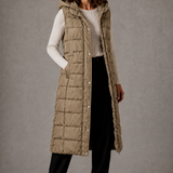 Lara – Gilet lungo con cappuccio – 2