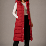 Lara – Gilet lungo con cappuccio – 5