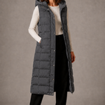 Lara – Gilet lungo con cappuccio – 8
