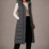 Lara – Gilet lungo con cappuccio – 8