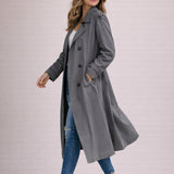 Lavinia – Trench con cintura e spalline – 3