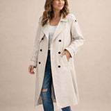 Lavinia – Trench con cintura e spalline – 7