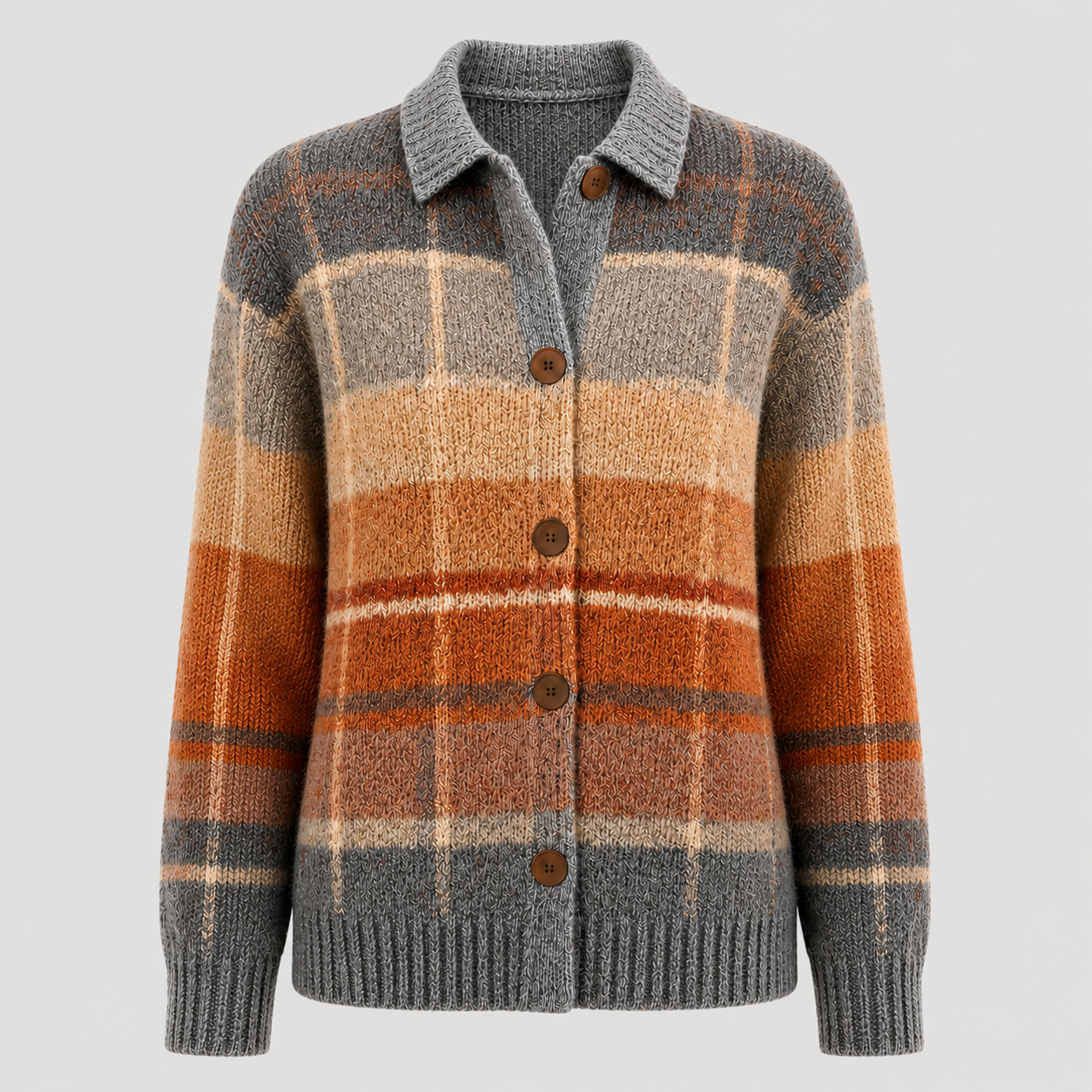 Lena – Cardigan a quadri sfumati – 2