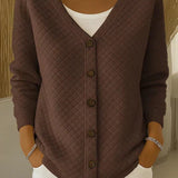 Leonor | Cardigan con motivo a rombi