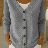 Leonor | Cardigan con motivo a rombi