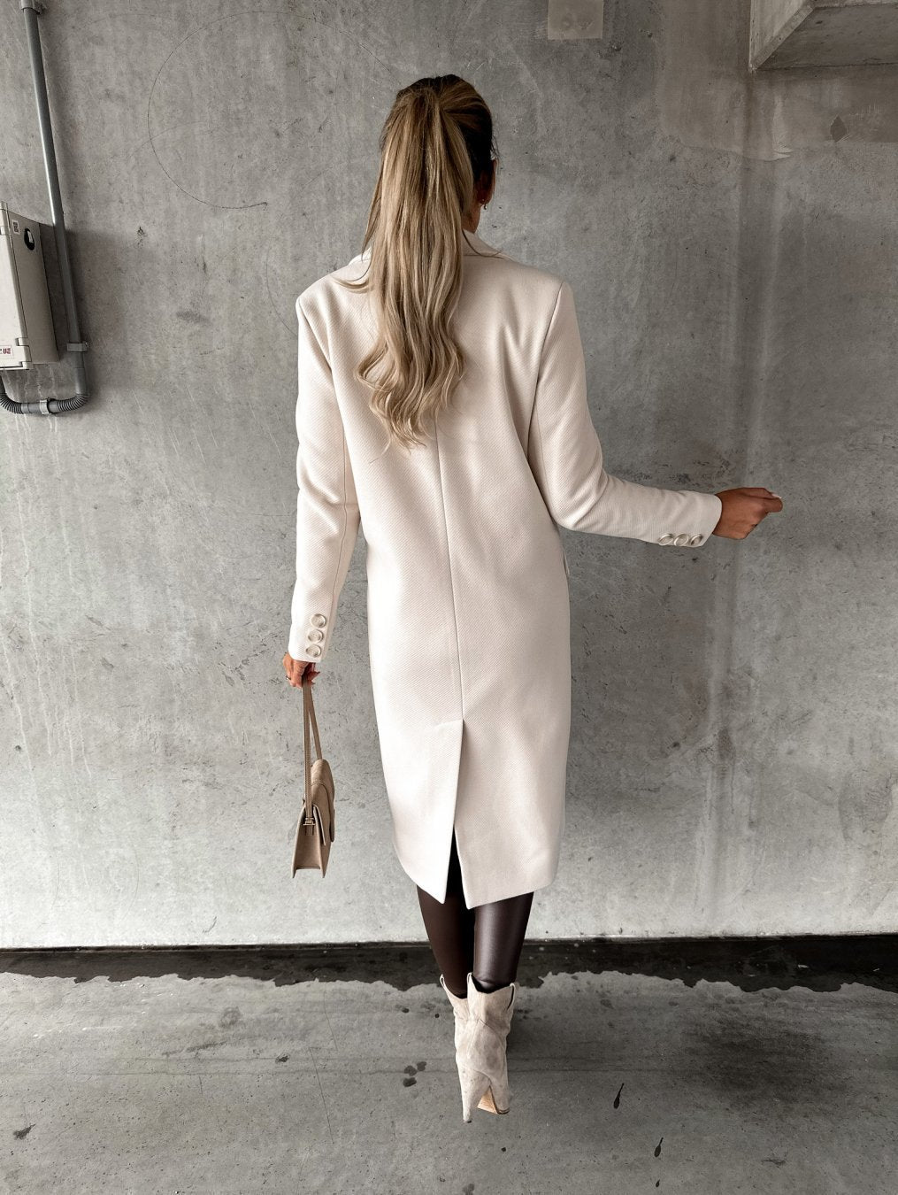 Letizia – Cappotto lungo con tasche a patta – 6