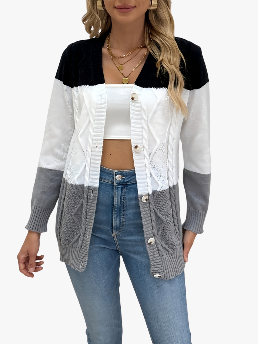 Lisa – Cardigan patchwork – 1