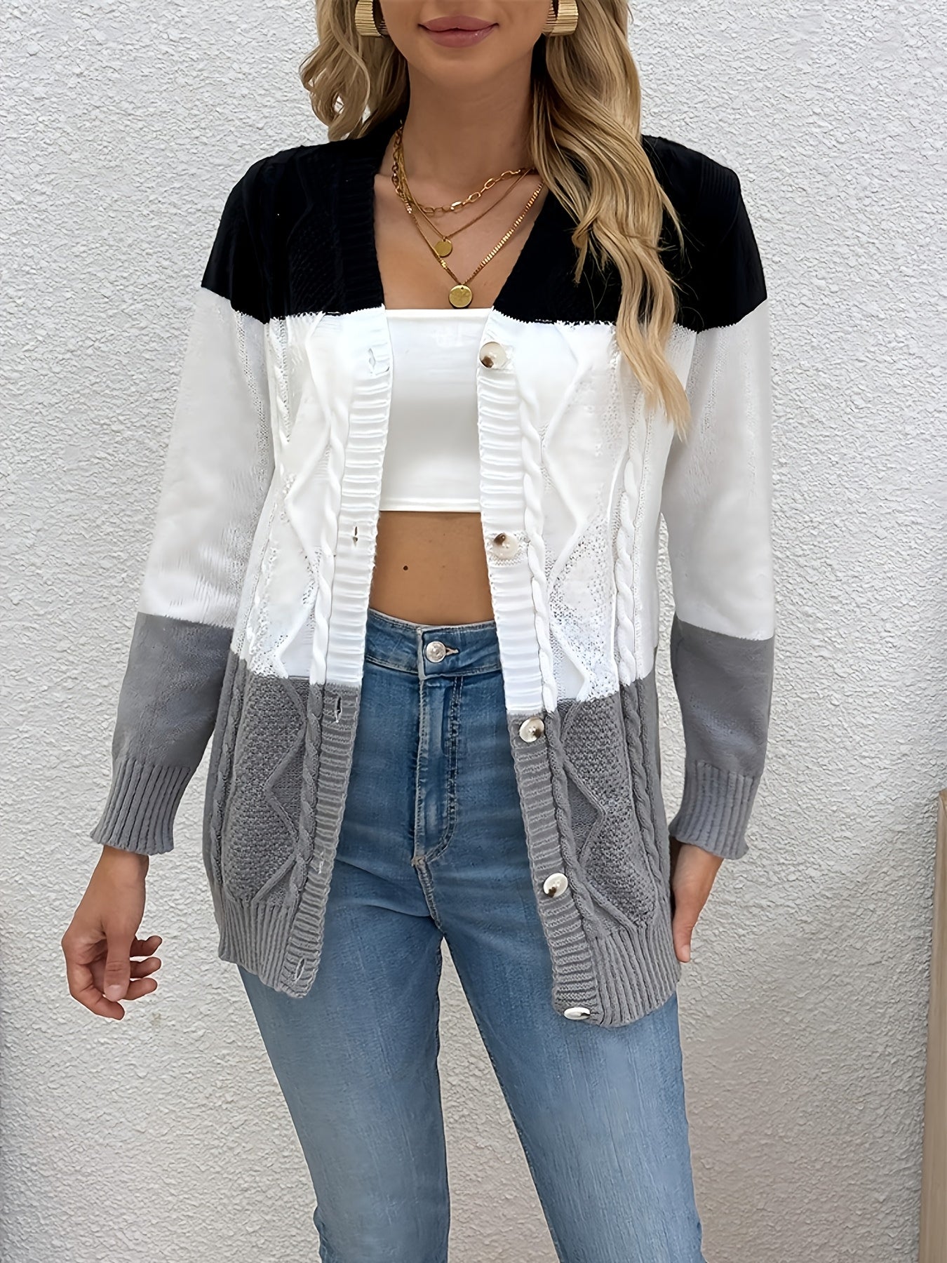 Lisa – Cardigan patchwork – 2