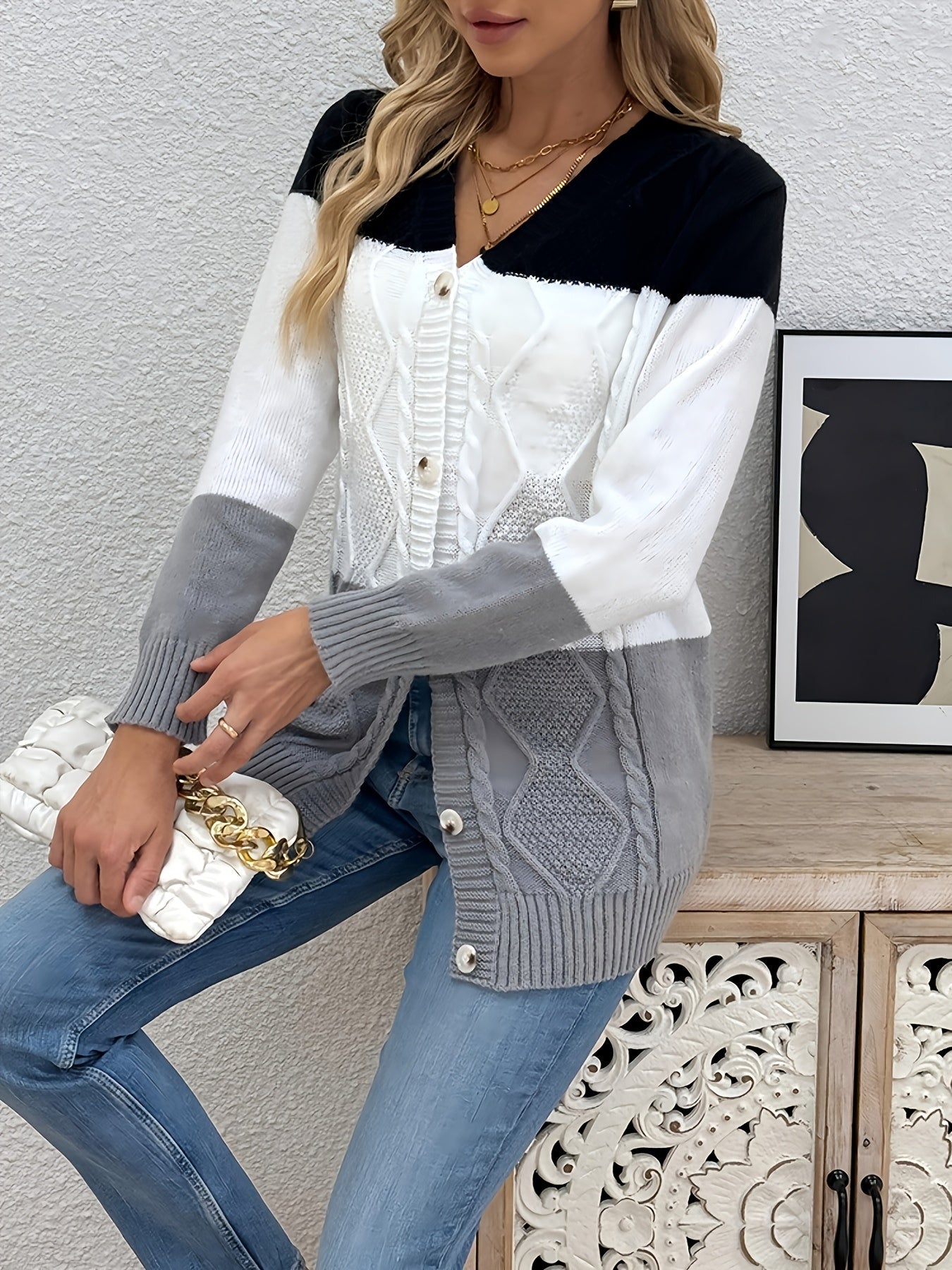Lisa – Cardigan patchwork – 7