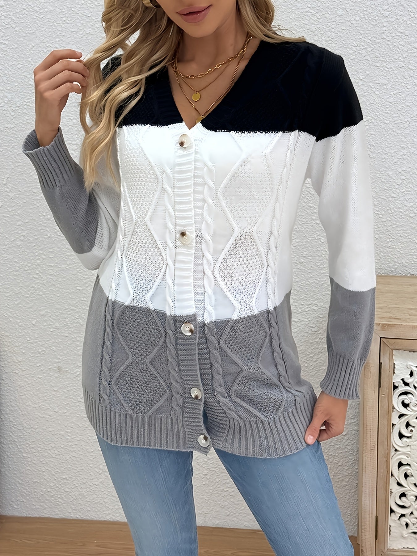 Lisa – Cardigan patchwork – 9