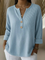 Lucía | Maglia Henley con maniche a tre quarti