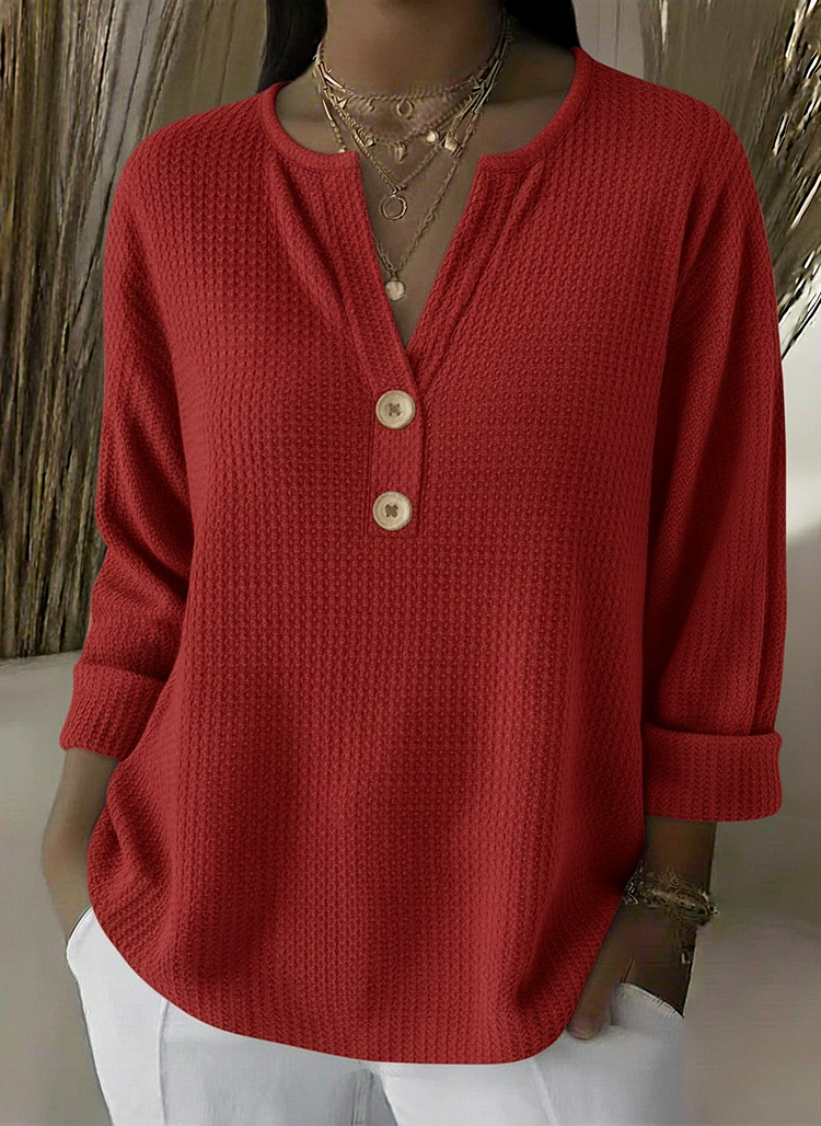 Lucía | Maglia Henley con maniche a tre quarti