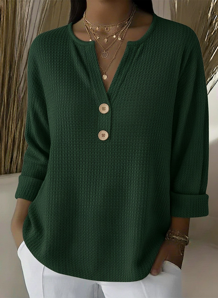 Lucía | Maglia Henley con maniche a tre quarti