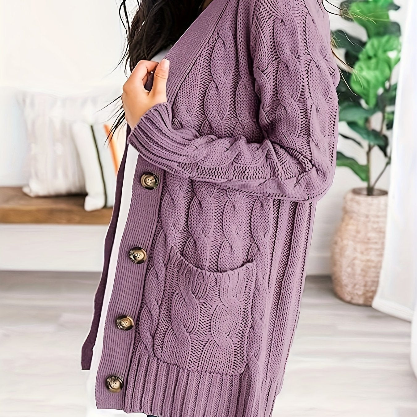 Luisa – Cardigan in maglia con scollo a V – 3