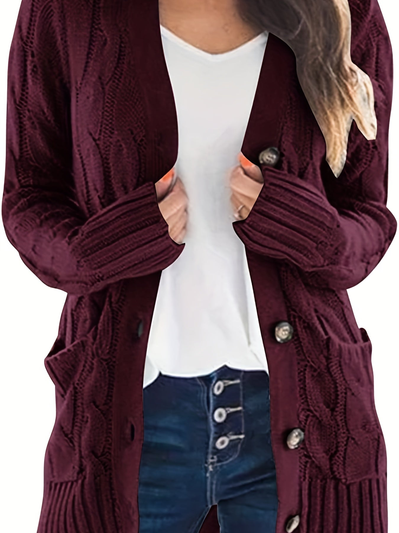 Luisa – Cardigan in maglia con scollo a V – 7