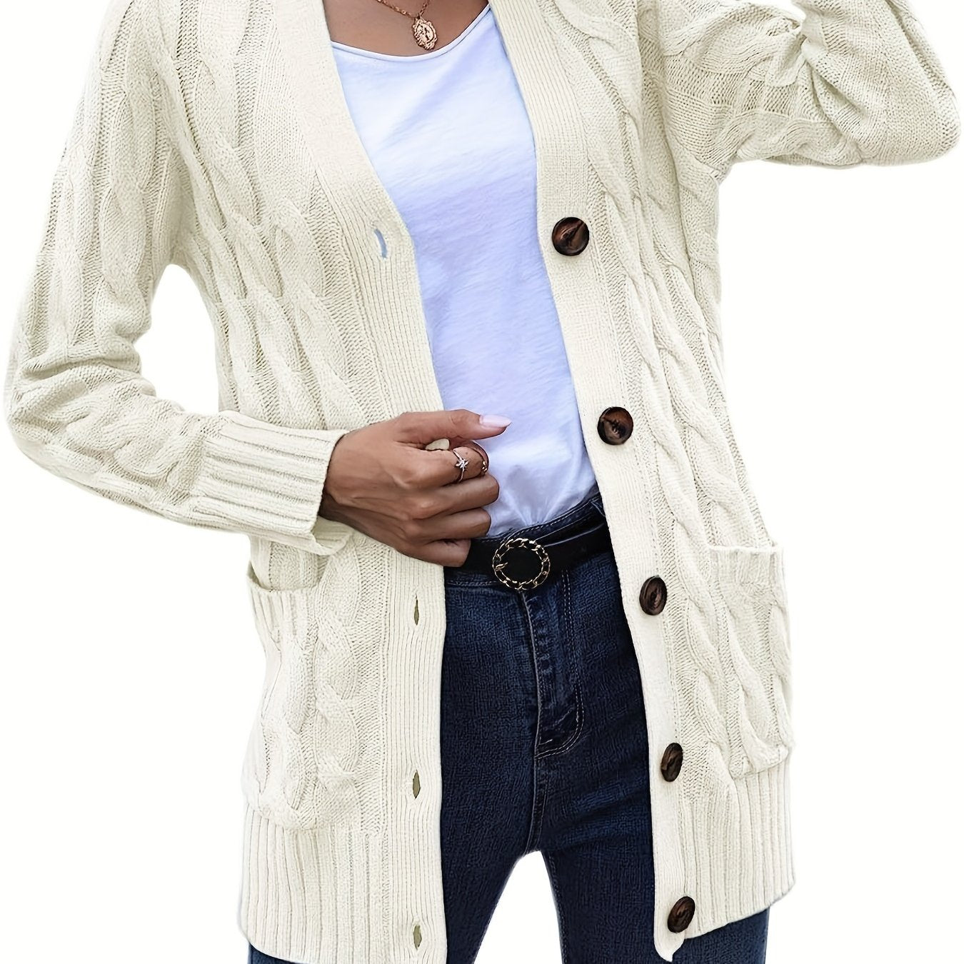 Luisa – Cardigan in maglia con scollo a V – 9